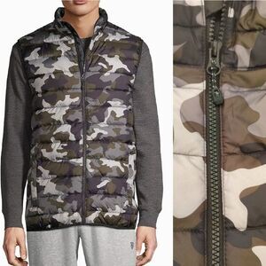 Swiss Tech Performance Gear Camo Wind & Water Resistant Puffer Vest 2XL